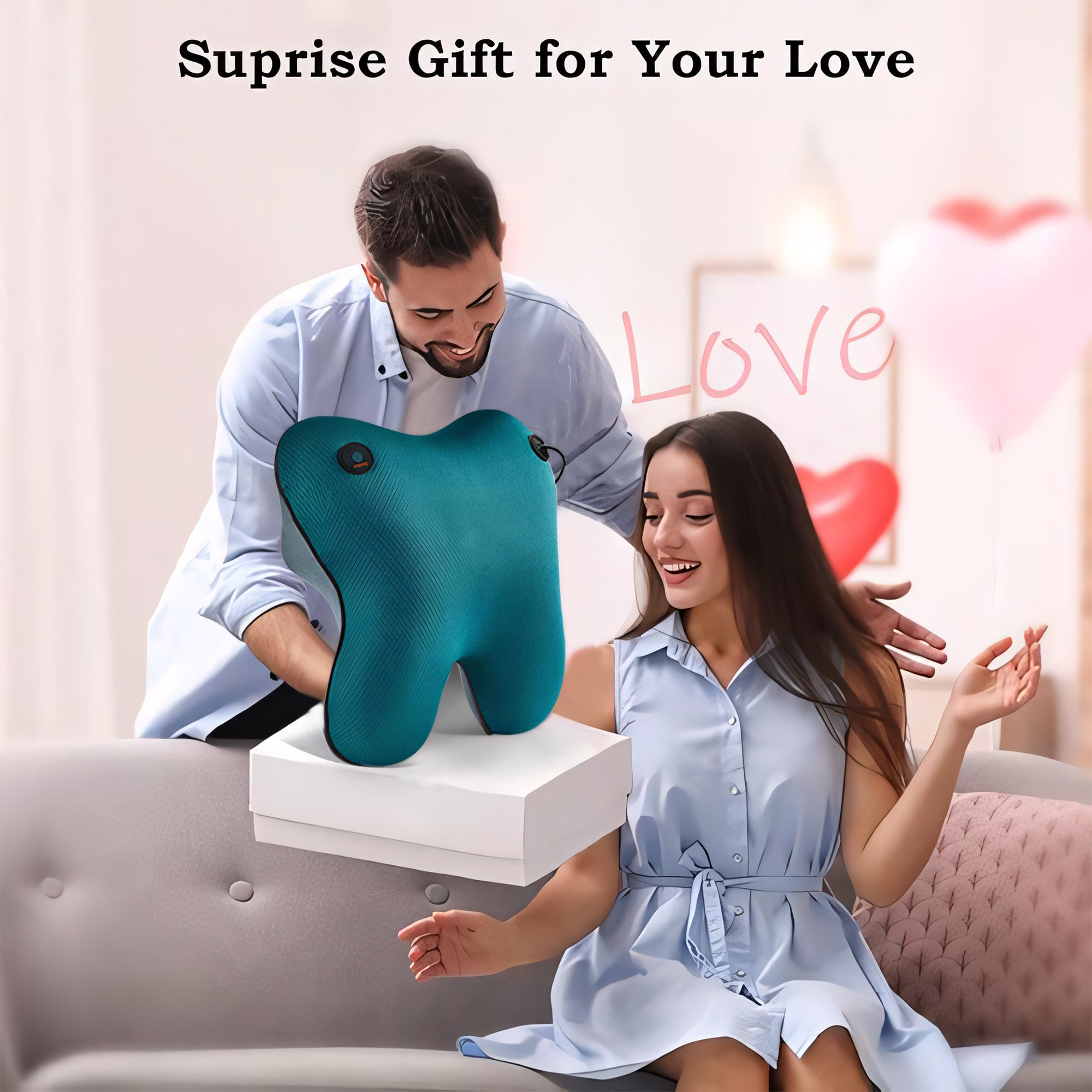 Neck And Back Deep Acupressure Massager Full Body Massage Pillow Ideal Gift
